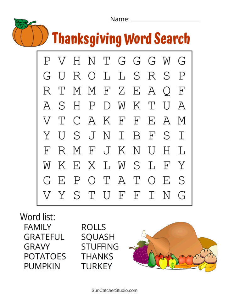 Thanksgiving Games and Puzzles