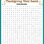 Thanksgiving Word Search (Free Printable!) Regarding Free Thanksgiving Puzzles Printable