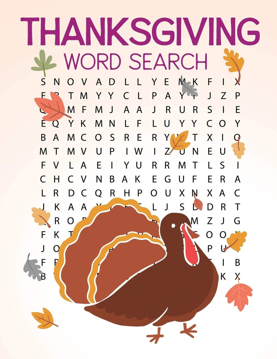 Thanksgiving Word Search: Large Print Thanksgiving Word Search with regard to Thanksgiving A Massive Word Search Puzzle