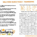 Thanksgiving Word Search Puzzle » Reasons For Hope* Jesus Inside Christian Thanksgiving Puzzles