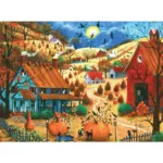 The Great Pumpkin Contest Visit 1000 Piece Jigsaw | Bits And Pieces Regarding Thanksgiving Jigsaw Puzzles