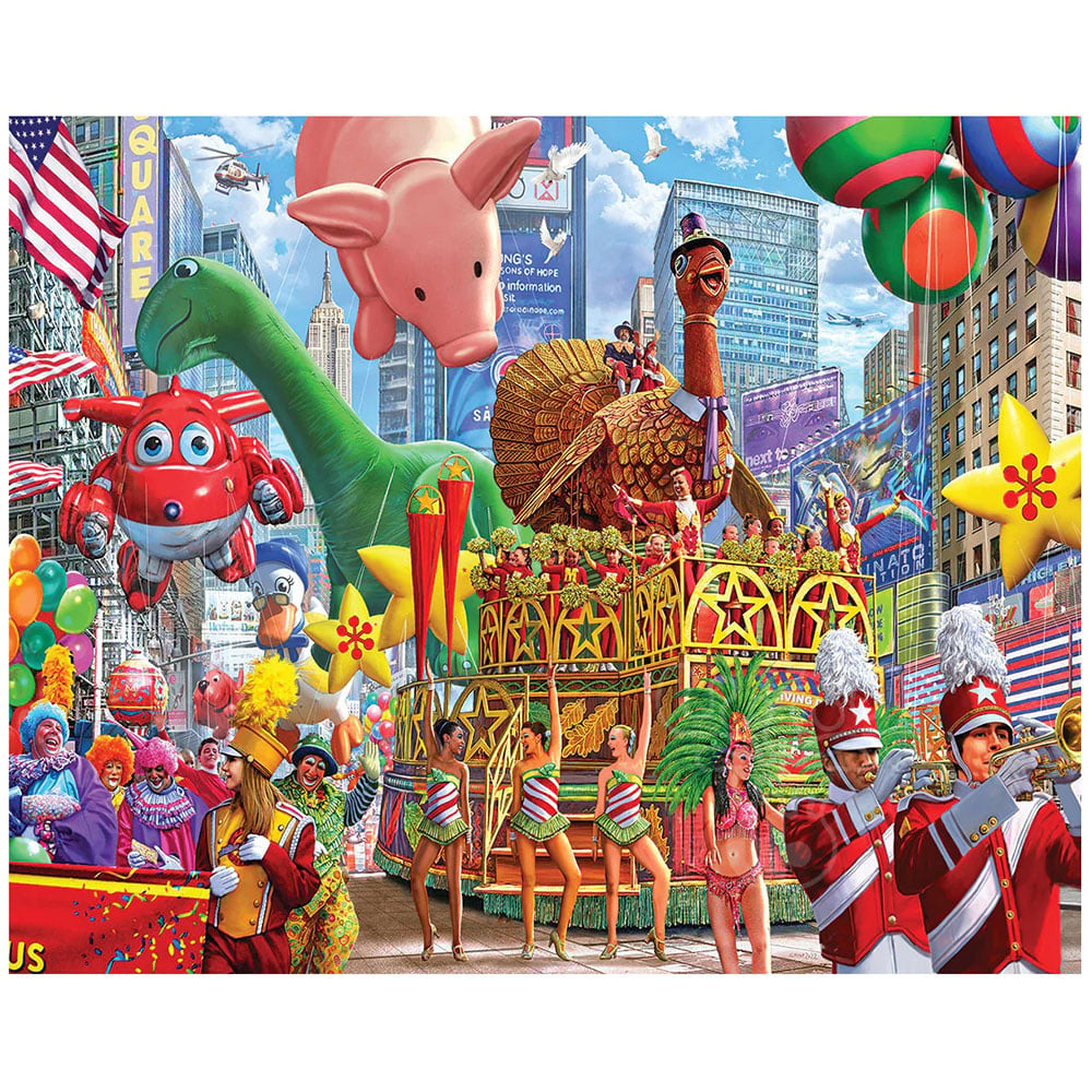 White Mountain Thanksgiving Parade Puzzle 1000Pcs - Puzzles Canada pertaining to White Mountain Thanksgiving Puzzles