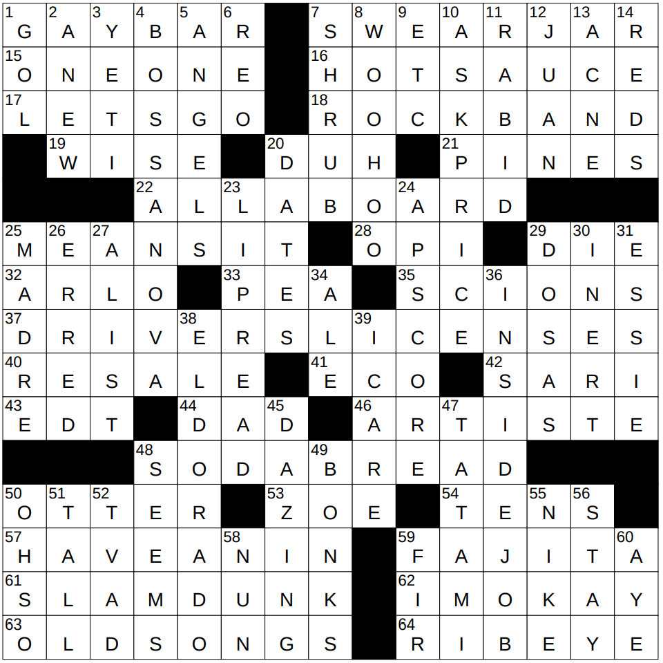 0530-25 Ny Times Crossword 30 May 25, Friday - Nyxcrossword within Christmas Centerpiece Nyt Crossword Clue