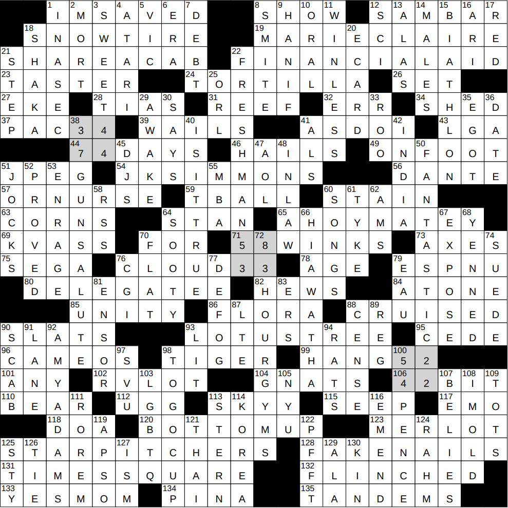 0901 24 ny times crossword 1 sep 24 sunday nyxcrossword with regard to like santa after christmas presumably nyt crossword clue 0901-24 Ny Times Crossword 1 Sep 24, Sunday - Nyxcrossword with regard to Like Santa After Christmas Presumably Nyt Crossword Clue