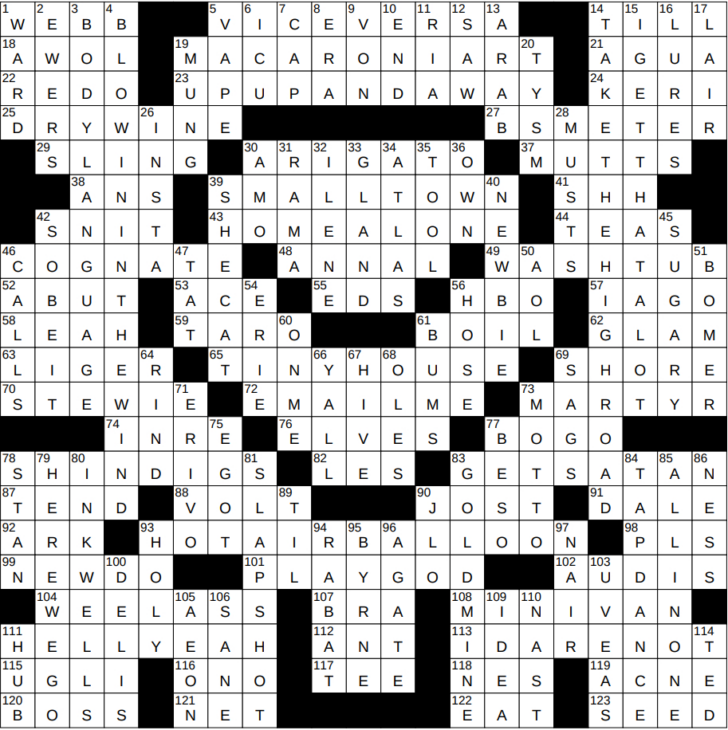 White Christmas Singer Informally Crossword White Christmas Singer Informally Crossword