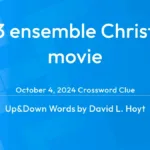 2003 Ensemble Christmas Movie Answer   Up And Down Words Clue With 2003 Christmas Film Crossword Clue