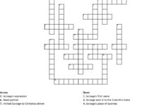 A Christmas Carol Crossword Printable regarding Christmas Carol Starter Crossword