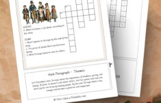 A Christmas Carol Crossword Puzzles (Free To Print) – Once Upon A intended for The First Christmas Carol Crossword Clue