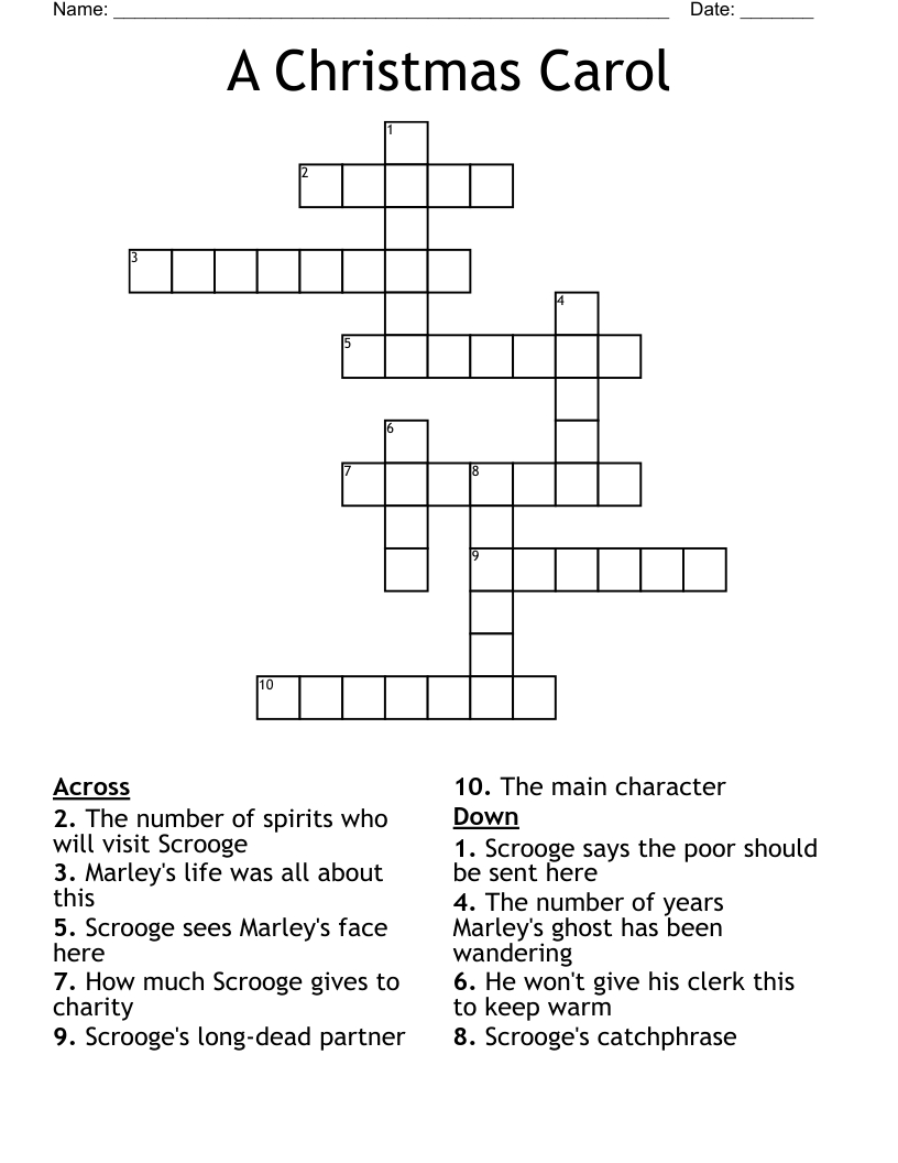 a christmas carol crossword wordmint inside clerk in a christmas carol crossword A Christmas Carol Crossword - Wordmint inside Clerk in a Christmas Carol Crossword