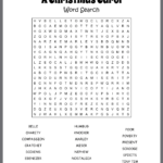 A Christmas Carol Word Search With Regard To German Christmas Carol Crossword