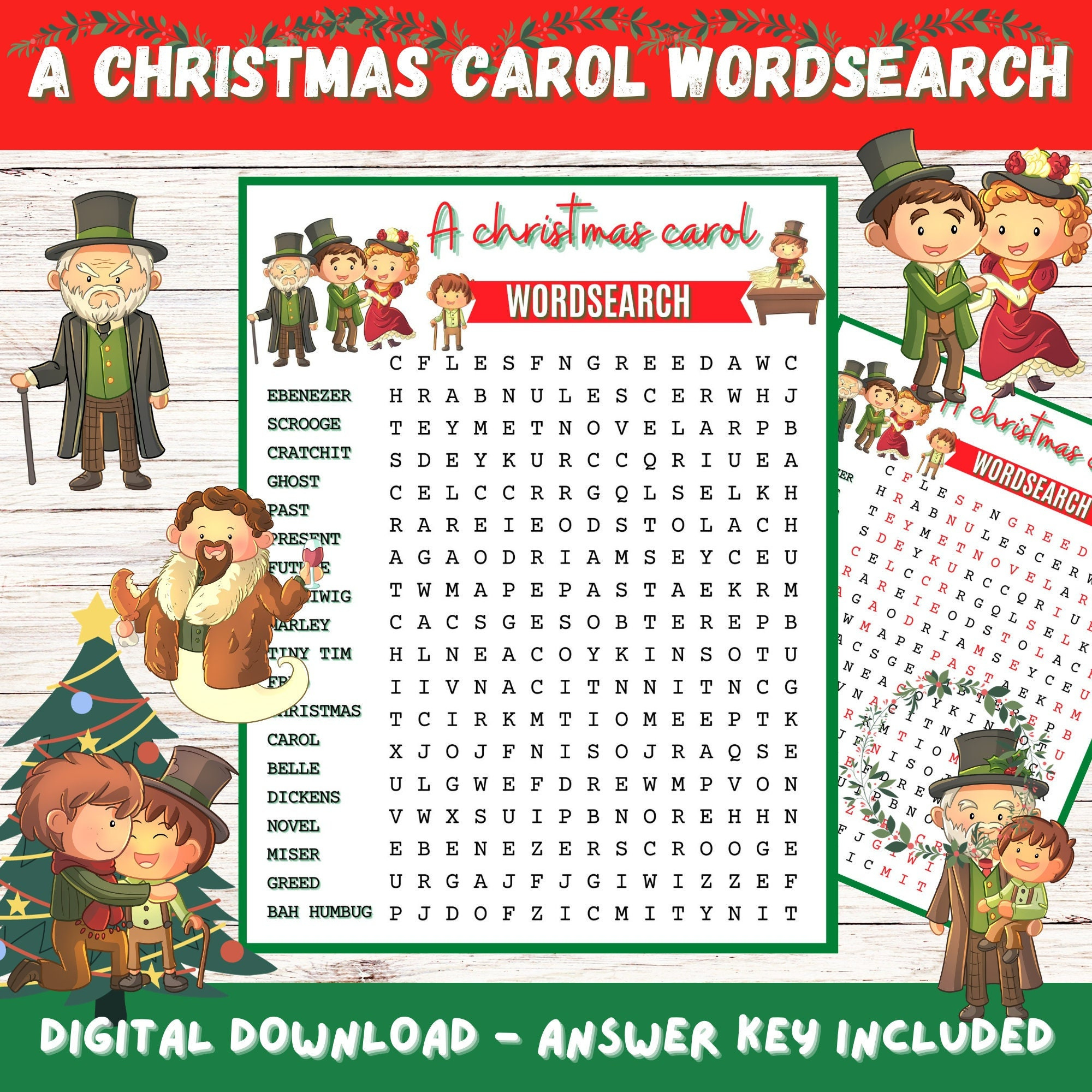a christmas carol wordsearch printable with answers fun game intended for christmas carol opener crossword A Christmas Carol Wordsearch Printable With Answers, Fun Game intended for Christmas Carol Opener Crossword