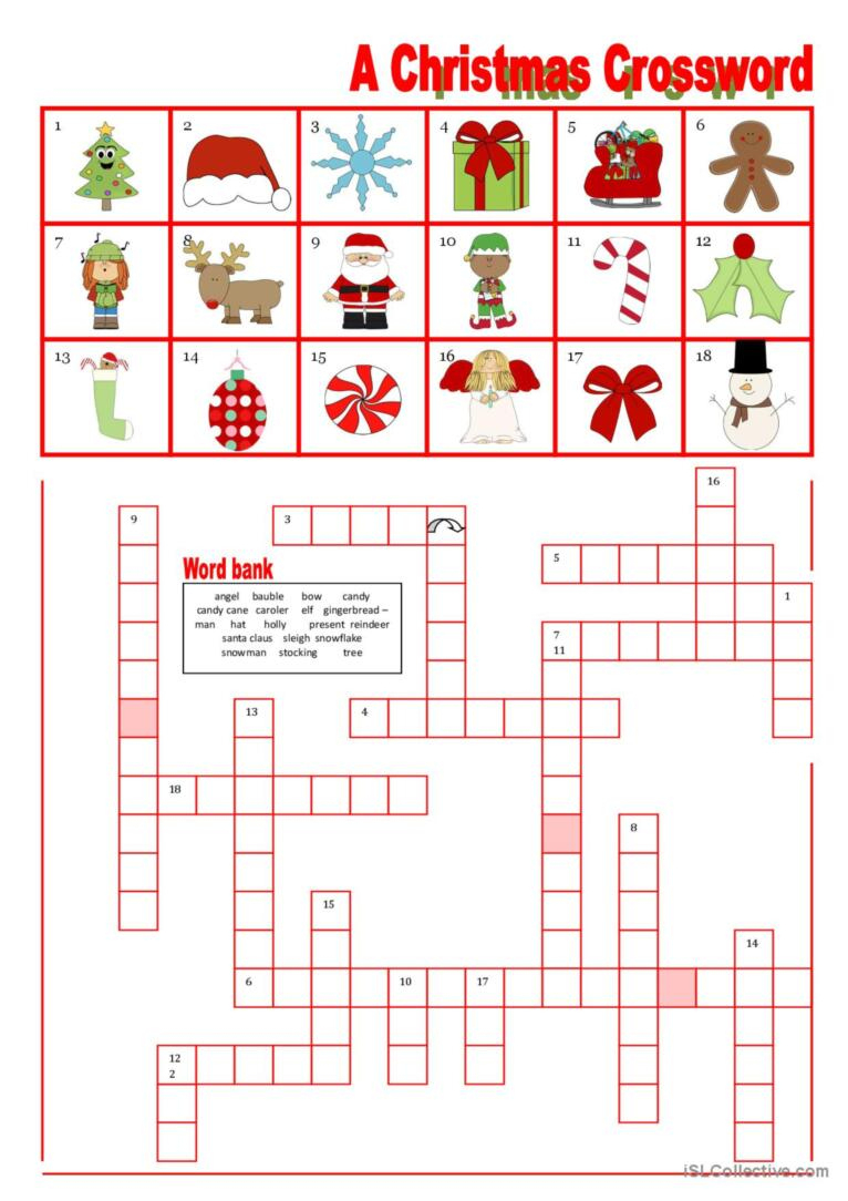 a christmas crossword with word ban english esl worksheets pdf doc with regard to christmas crossword with word bank A Christmas Crossword With Word Ban…: English Esl Worksheets Pdf & Doc with regard to Christmas Crossword with Word Bank