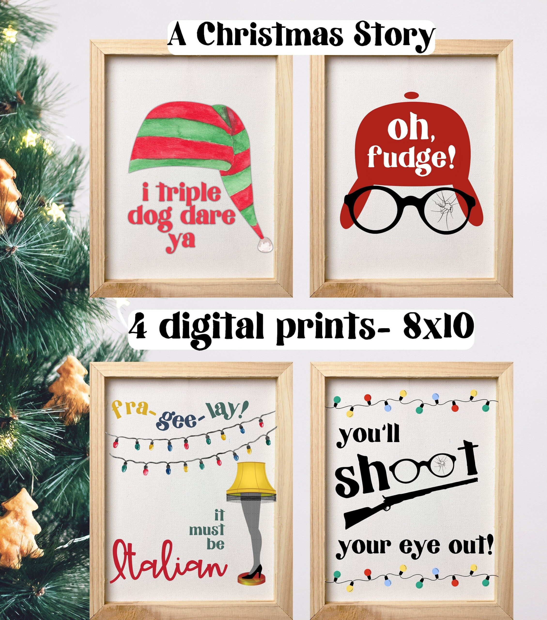 A Christmas Story Movie Printable - Etsy pertaining to Prize in a Christmas Story Crossword