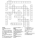 Adjective Crossword   Wordmint Throughout Adjective With Christmas Crossword Clue