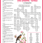 All About Birds Crossword Pertaining To Christmas Birds Crossword Clue