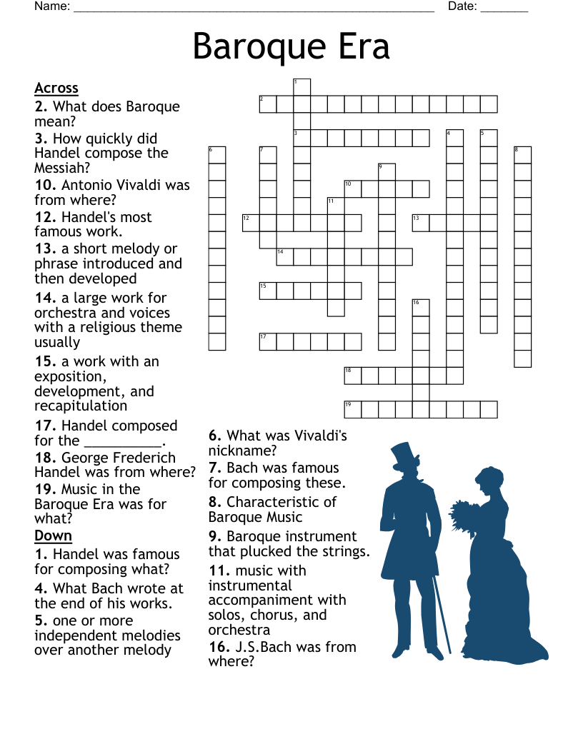 And A Happy New Year Crossword - Wordmint intended for Bach Wrote One For Christmas Crossword