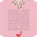 Beautiful Christmas Word Search Puzzle. Crossword Game About For Post Christmas Event Crossword Clue