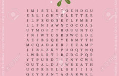 Beautiful Christmas Word Search Puzzle. Crossword Game About for Post Christmas Event Crossword Clue