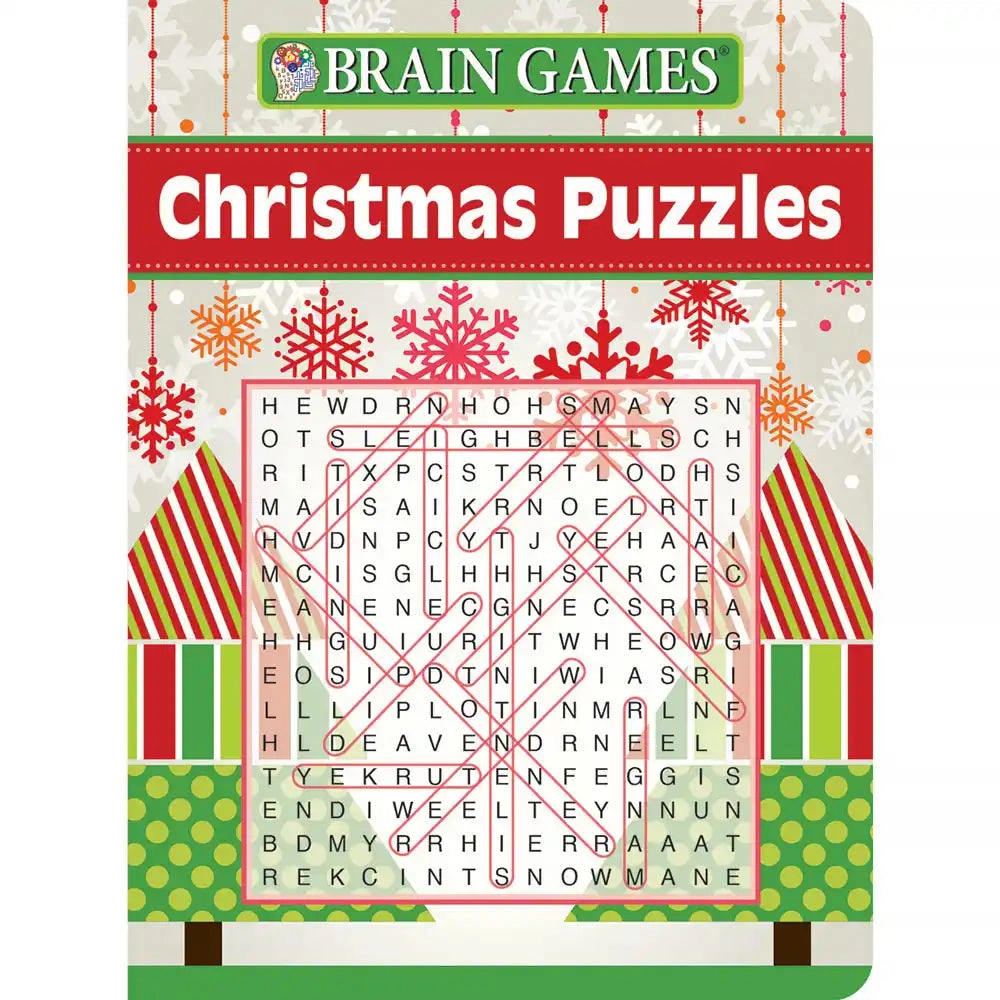 Brain Games: Christmas Puzzle Book | Bits And Pieces throughout Christmas Crossword Puzzle Book