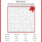 Candy Cane Word Search   Christmas Puzzles Regarding Source Of Some Halloween And Christmas Traditions Crossword Clue