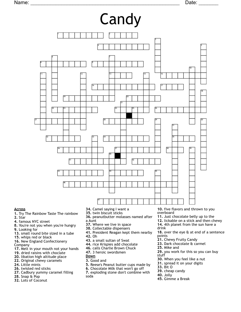 candy crossword wordmint with regard to bit of christmas candy crossword Candy Crossword - Wordmint with regard to Bit of Christmas Candy Crossword
