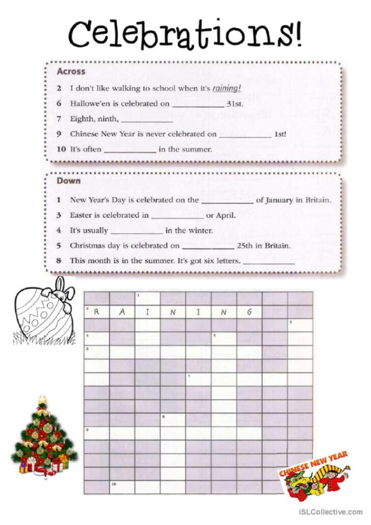 Christmas Around the World Crossword Puzzle Christmas Around the World Crossword Puzzle