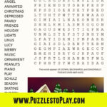Charlie Brown Christmas Word Search Within A Brown Christmas Crossword