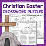Christian Easter Crossword Puzzle Packet   Mamas Learning Corner In Easter Or Passover But Not Christmas Crossword