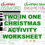 Christmas Activity Sheet For Children, Fun Christmas Activity Throughout Eggy Christmas Drink Crossword