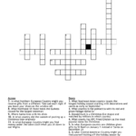Christmas Around The World Crossword   Wordmint With Christmas Around The World Crossword Puzzle