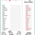 Christmas Candy Canes Word Scramble   Puzzlesandplans Intended For Bit Of Christmas Candy Crossword