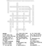 Christmas Carol Crossword Puzzle   Wordmint With We Need A Little Christmas Musical Crossword