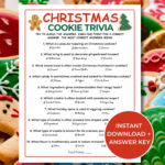 Christmas Cookie Trivia   Etsy Canada With Regard To Christmas Cookie Spice Crossword Clue