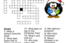 Christmas Cross Word Puzzle – Wordmint throughout He Hates Christmas Crossword Clue