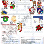 Christmas Crossword (05.12.2008)   Esl Worksheetemila Within The North Pole Times Christmas Crossword Puzzle