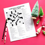 Christmas Crossword Puzzle 2018   Karen Kavett Regarding Christmas Tree Crossword Puzzle Answers