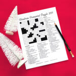 Christmas Crossword Puzzle 2019   Karen Kavett Within La Christmas Setting Crossword