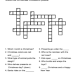 Christmas Crossword Puzzle   All Esl Pertaining To Christmas Crossword Puzzle Esl