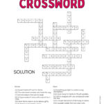 Christmas Crossword Puzzle   Cute & Free Printable | Saturdaygift For Free Christmas Crosswords With Answers