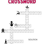 Christmas Crossword Puzzle   Cute & Free Printable | Saturdaygift Intended For Free Christmas Crosswords With Answers