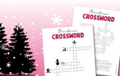 Christmas Crossword Puzzle – Cute & Free Printable | Saturdaygift pertaining to Like Most Christmas Trees Crossword