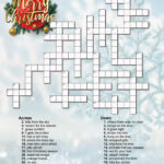 Christmas Crossword Puzzle   Etsy Australia With Storage Area For Christmas Toys Crossword