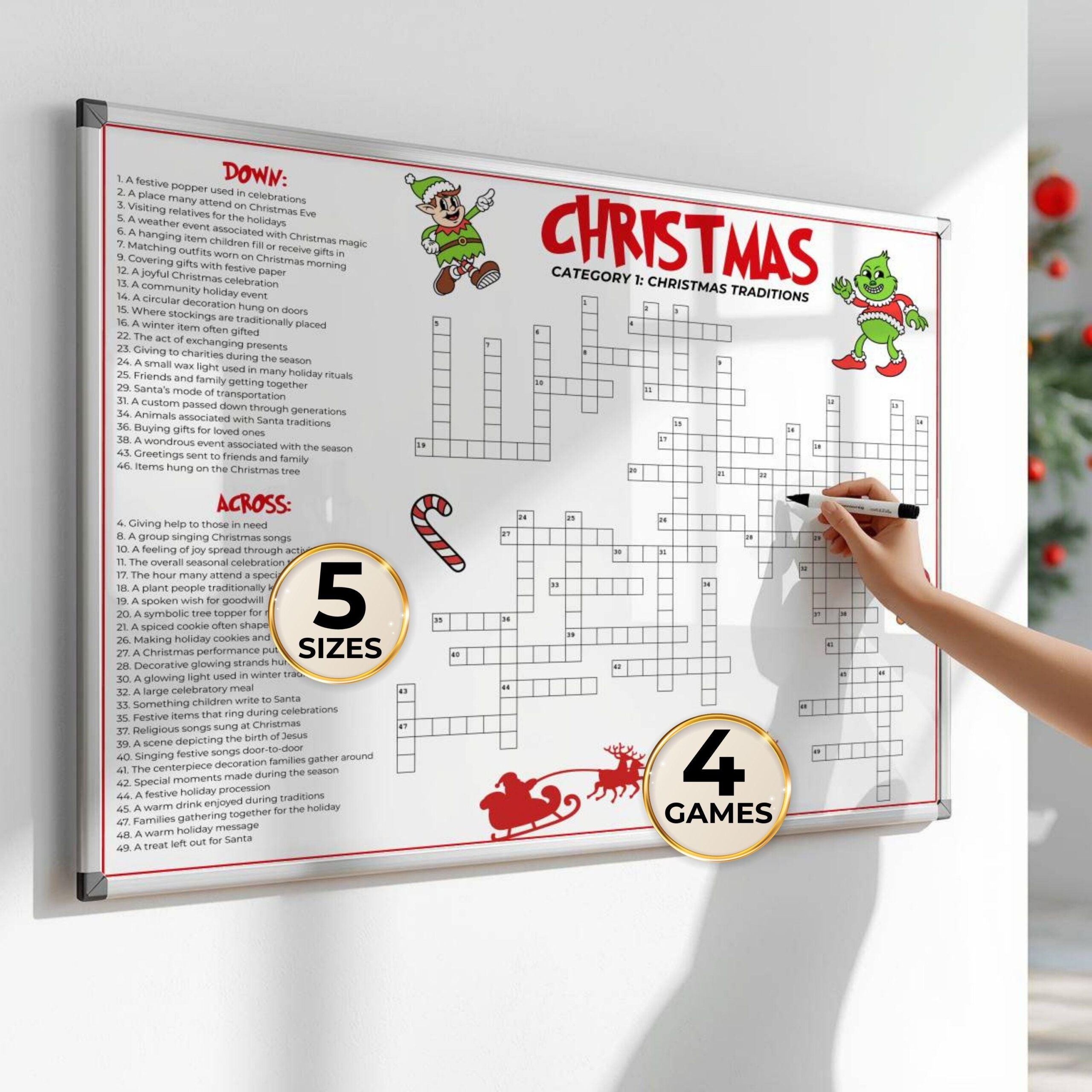 christmas crossword puzzle for adults etsy regarding strands at christmas crossword scaled Christmas Crossword Puzzle For Adults - Etsy regarding Strands At Christmas Crossword