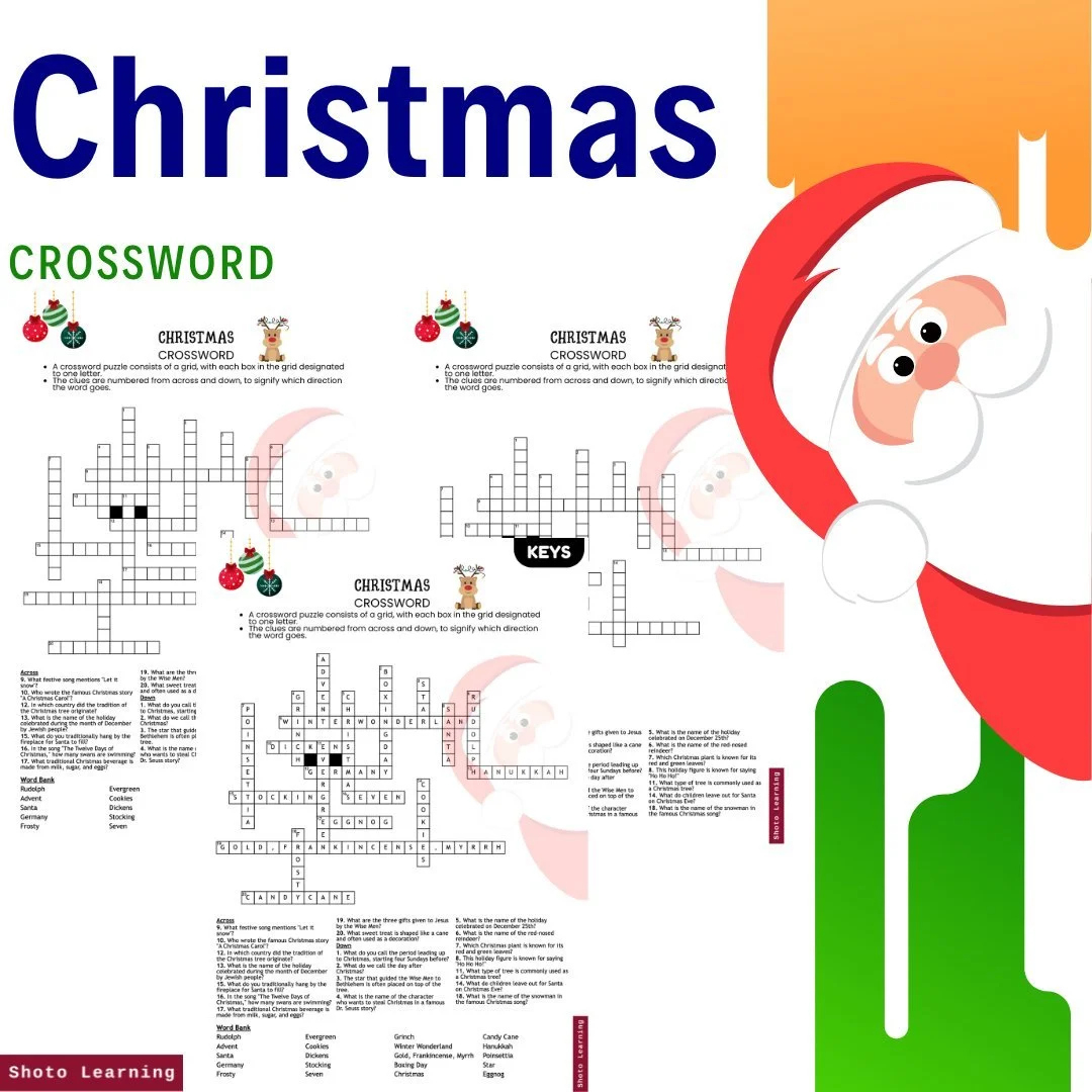 Christmas Crossword Puzzle Pack – Fun &amp;amp; Engaging Holiday Activity with regard to Christmas Treat Crossword Clue
