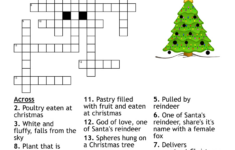 Christmas Crossword – Wordmint throughout Christmas Tree Variety Crossword Clue