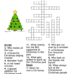 Christmas Crossword   Wordmint With Like A Fully Decked Christmas Tree Crossword Clue