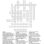 Christmas Crossword   Wordmint With Regard To Place For Christmas Lights Crossword
