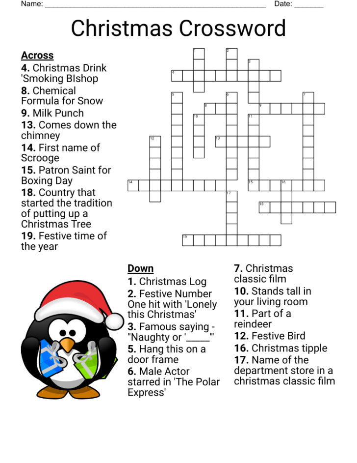 Slender Christmas Candle Crossword Clue