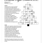 Christmas Cryptic Crossword 2021   Karen Kavett Throughout Christmas Crossword Puzzle Clue