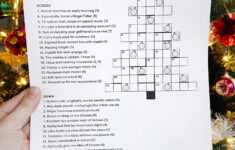 Christmas Cryptic Crossword 2021 – Karen Kavett with regard to Christmas Tree Type Crossword